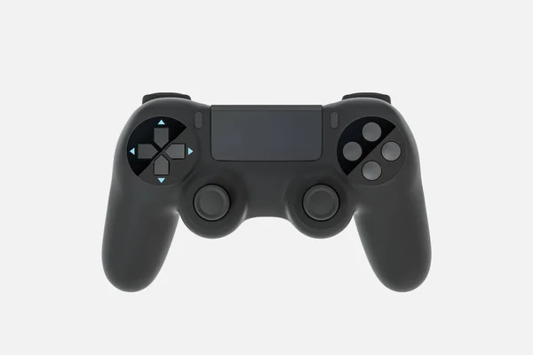 Klassieke Game Pad Met Witte Achtergrond Rendering Digitale Computertekening — Stockfoto