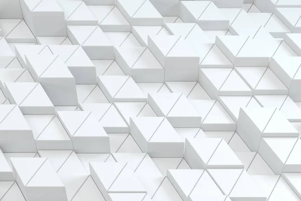 Répétition Triangle Cubes Arrière Plan Rendu Dessin Numérique Informatique — Photo