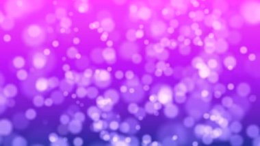 Mor arkaplan ile parlayan parçacıklar, 3d oluşturma.