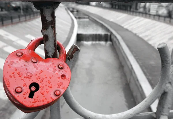 Cadeado Lealdade Símbolo Amor Eterno — Fotografia de Stock