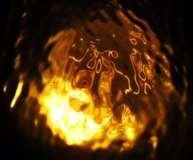 Suyun altında ışık. Soyut.