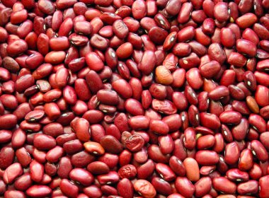 Yemek, kırmızı fasulye. Organik.