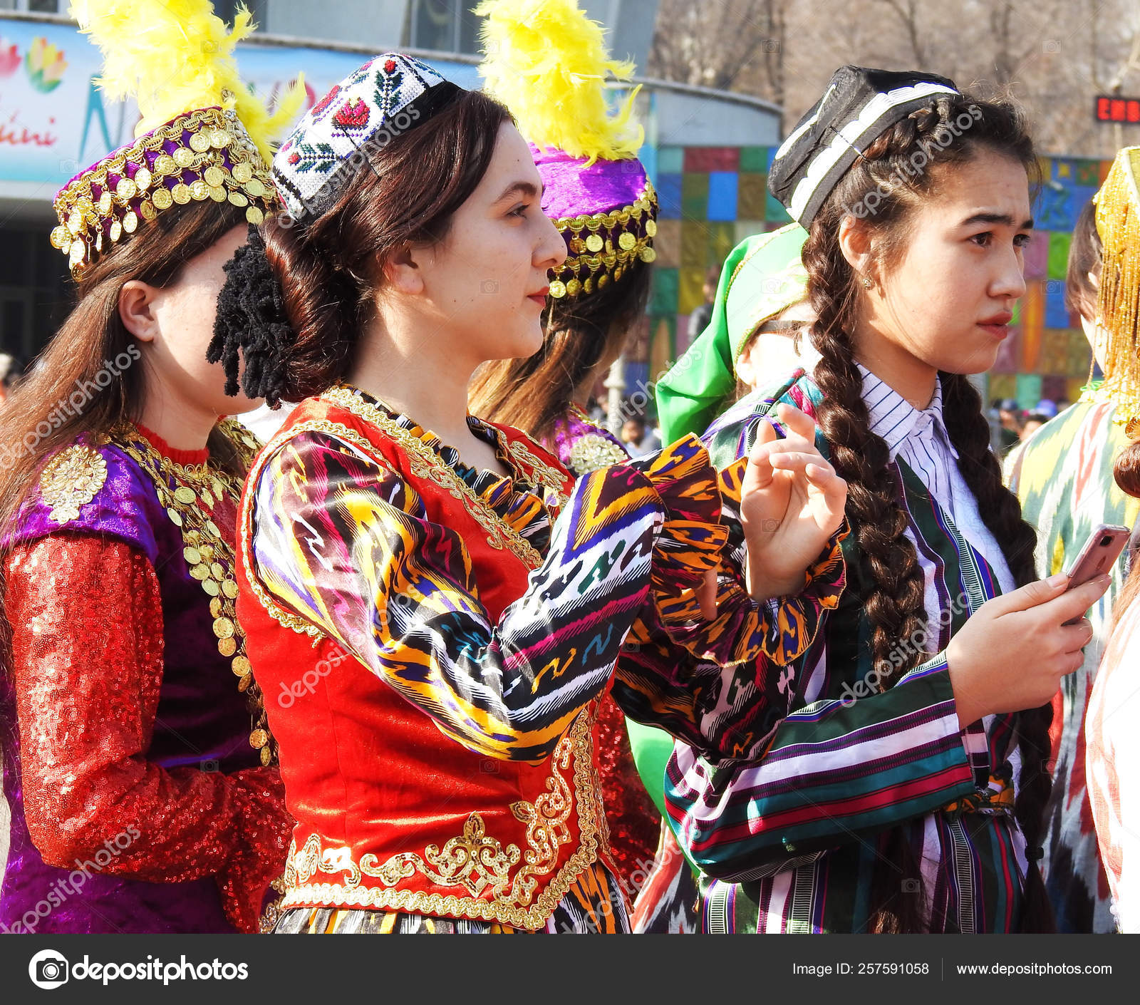 Almaty Kazakhstan March 2019 Almaty Celebrated Nauryz Holiday Ordinary