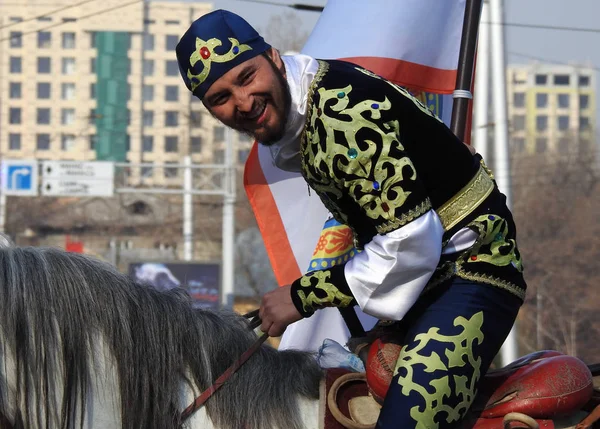 Almaty Kazajstán Marzo 2019 Almaty Celebró Fiesta Nauryz Gente Común —  Fotos de Stock