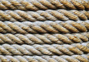 Gemi halatı. Doku. Arka plan.