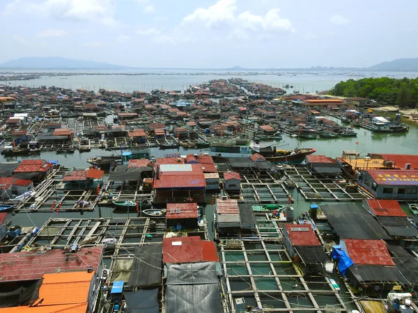 Hainan Sanya Chine Juillet 2019 Village Pêcheurs Qui Conservé Son — Photo