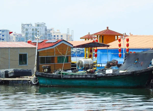 Hainan Sanya Chine Juillet 2019 Village Pêcheurs Qui Conservé Son — Photo