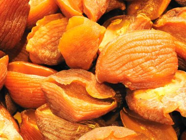 Kurutulmuş yumuşakçalar. Güzel bir arka plan. Doku.         