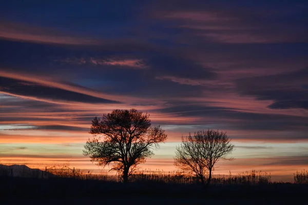 Tramonto a cielo aperto — Foto Stock