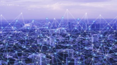 Akıllı şehir ve ağ iletişimi. Ve halk üzerinde veri dönüştürme.