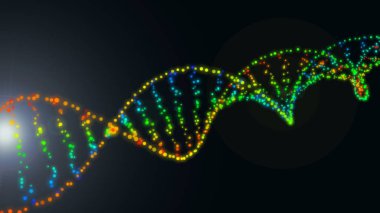 DNA ve tıbbi ve teknoloji arka plan. Sağlık ve bilim simgesi.