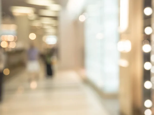 Defocus Blured Shopping Mall People Abstract Bokeh Light Background Department — Stock Photo, Image