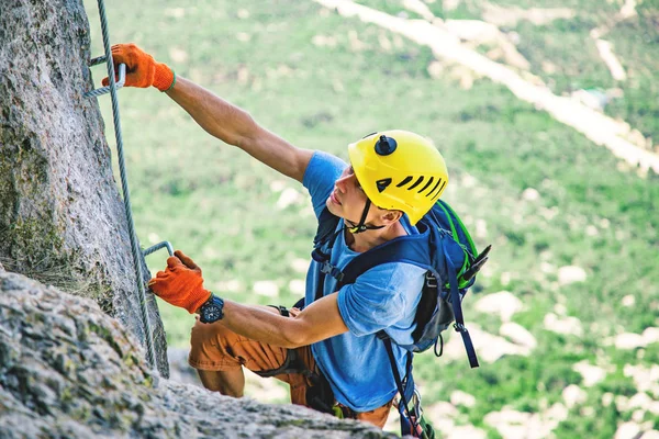 adam tırmanma dağ. 