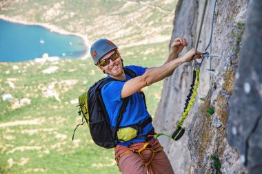 adam tırmanma dağ. 