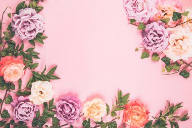 arka plan üzerinde çiçekler. 