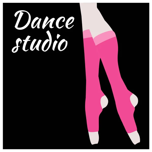 Dance studio poster — Stock Vector