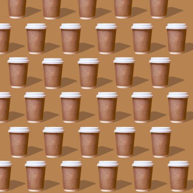Yinelenen desenler kahve cam