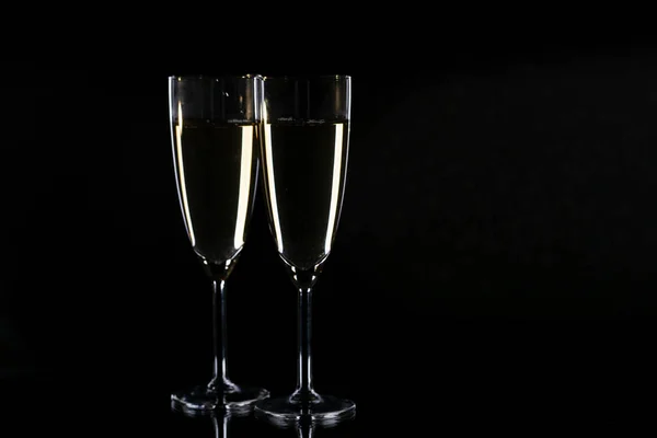 Glasses with champagne — Stock Photo, Image