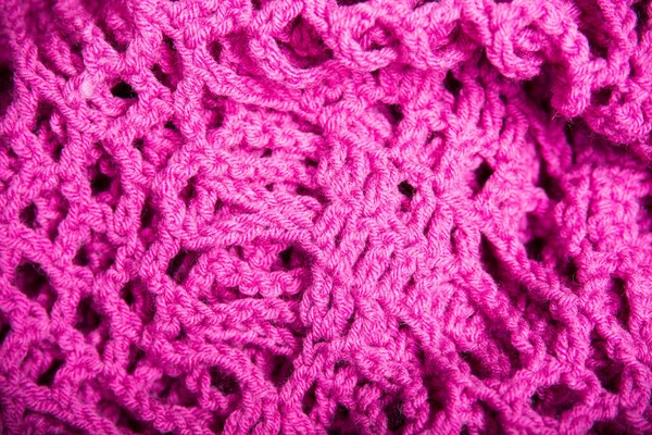Розовая текстура вязания — стоковое фото