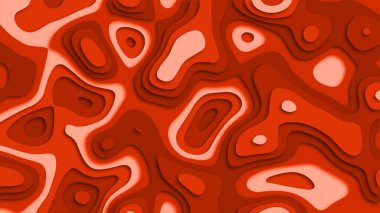 Kağıt kırmızı renkte kesme efekti