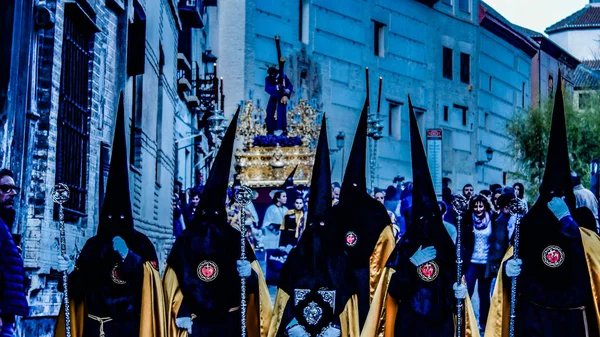 Cortejo Procissão Jesus Chirst Procissão Paixão — Fotografia de Stock