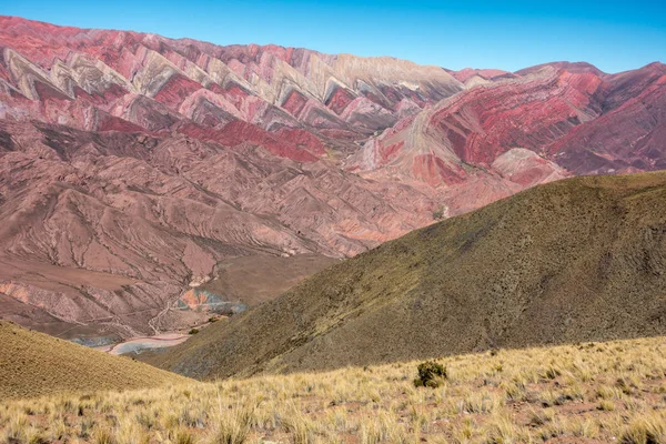 Cerro Hornocal, Jujuy, Argentina: 14 colori di montagna nel nord dell'Argentina — Foto Stock