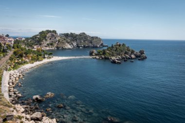 Taormina, İtalya'daki güzel isola bella.
