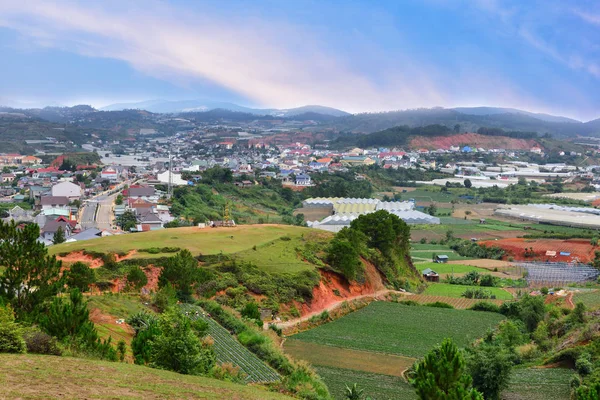 Vista Desde Las Montañas Lang Biang Techo Ciudad Dalat Dalat —  Fotos de Stock