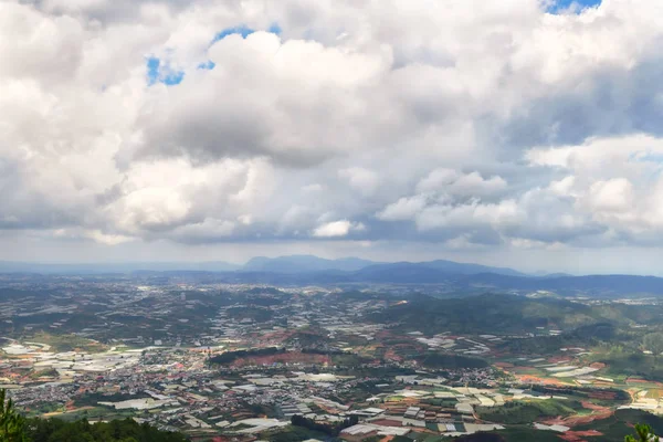 Vista Desde Las Montañas Lang Biang Techo Ciudad Dalat Dalat —  Fotos de Stock