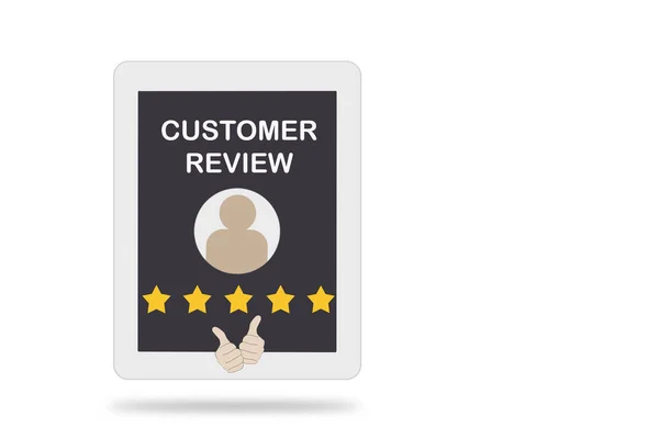 Best Rating Five Stars Feedback Online Review Business Success Excellent — Stock Photo, Image