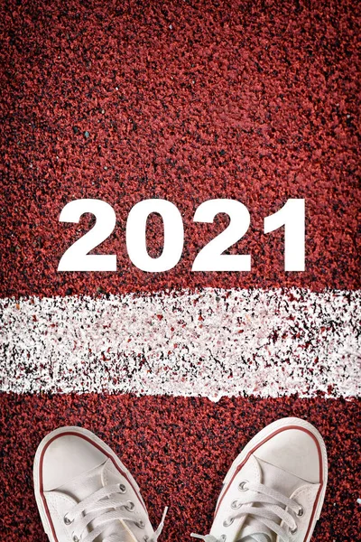 2021 스포츠 사업적 개념과 아이디어 — 스톡 사진