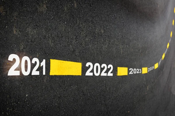 2021 년에서 2027 년까지 — 스톡 사진