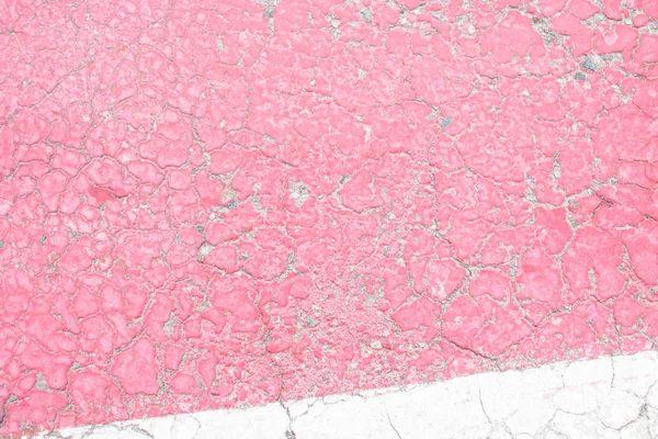 Pink cracked paint. — Stock Photo, Image