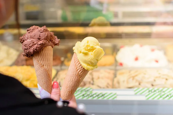 Two tubes of ice cream.