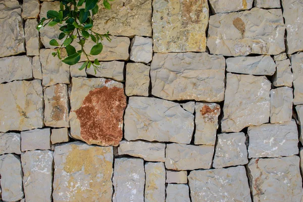 Mauer aus großen Steinen. — Stockfoto