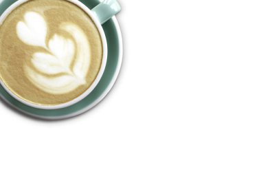 bir fincan cappuccino.