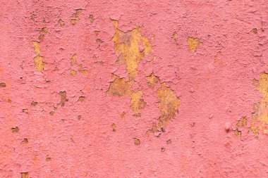 Metal yüzeyde eski boya.