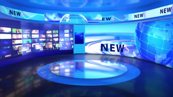 Virtual News Studio Green Screen Background Stock Video C Mus Graphic