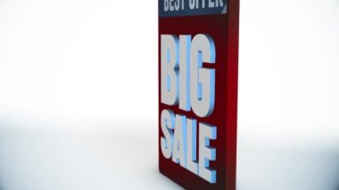 animasyon metin tasarımı modern tip animasyon beyaz arkaplan reklamında kırmızı