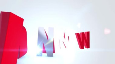 animasyon metin tasarımı modern tip animasyon beyaz arkaplan reklamında kırmızı