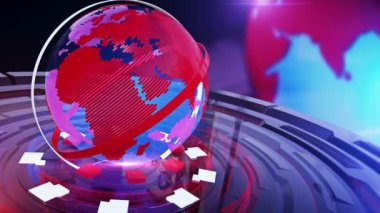 3D Dünya Haberleri Arkaplanı, Dijital Dünya Haber Stüdyosu Haber Stüdyosu Haberleri ve Dünya 'dan son dakika haberleri