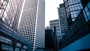 Ticari bina yakın çekim