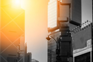 Hong Kong 'daki modern ofis binaları