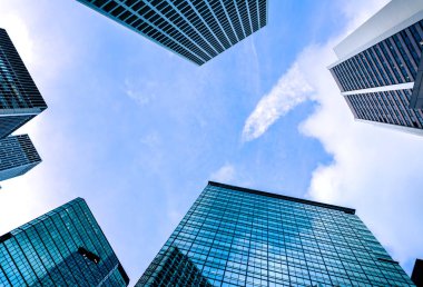 Ticari bina yakın çekim