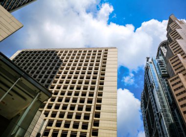 Ticari bina yakın çekim