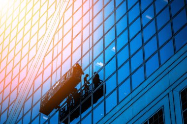 Ticari bina yakın çekim