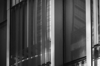 Ticari bina yakın Up siyah-beyaz