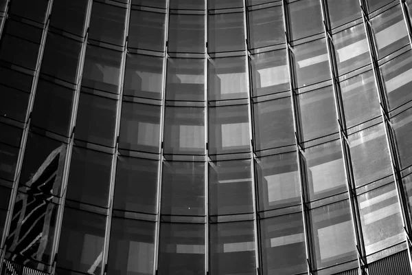 Commercieel gebouw Close Up in zwart-wit — Stockfoto