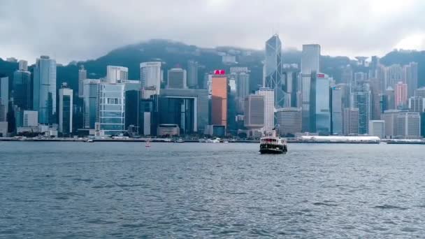 Hong Kong, China, March 22, 2019: Slow Motion of Tourists visiting the Avenue of the Stars. The Avenue of Stars is located along the Victoria Harbor in Hong Kong. And reopen in 2019 — Stock Video