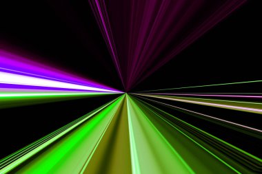 Şehirdeki gece trafiği ışıklarının soyut görüntüsü